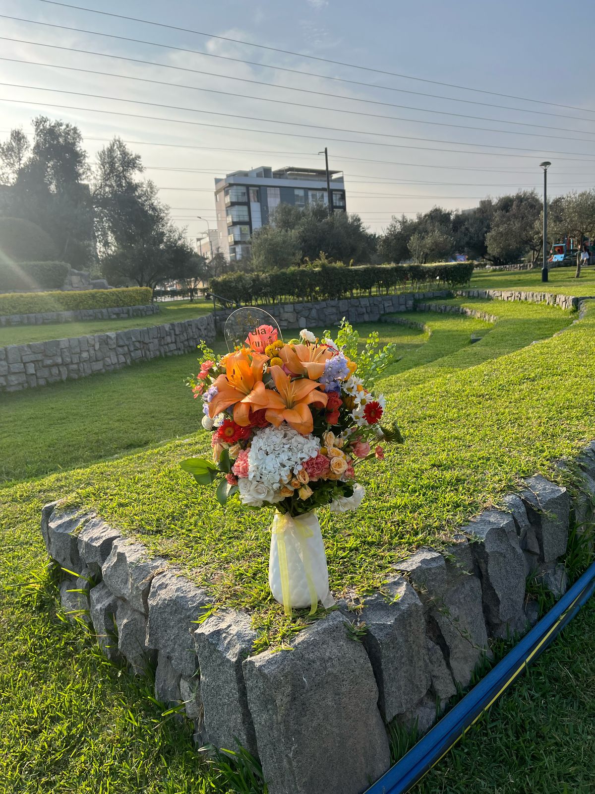 JARRÓN RAYITO DE MAMÁ